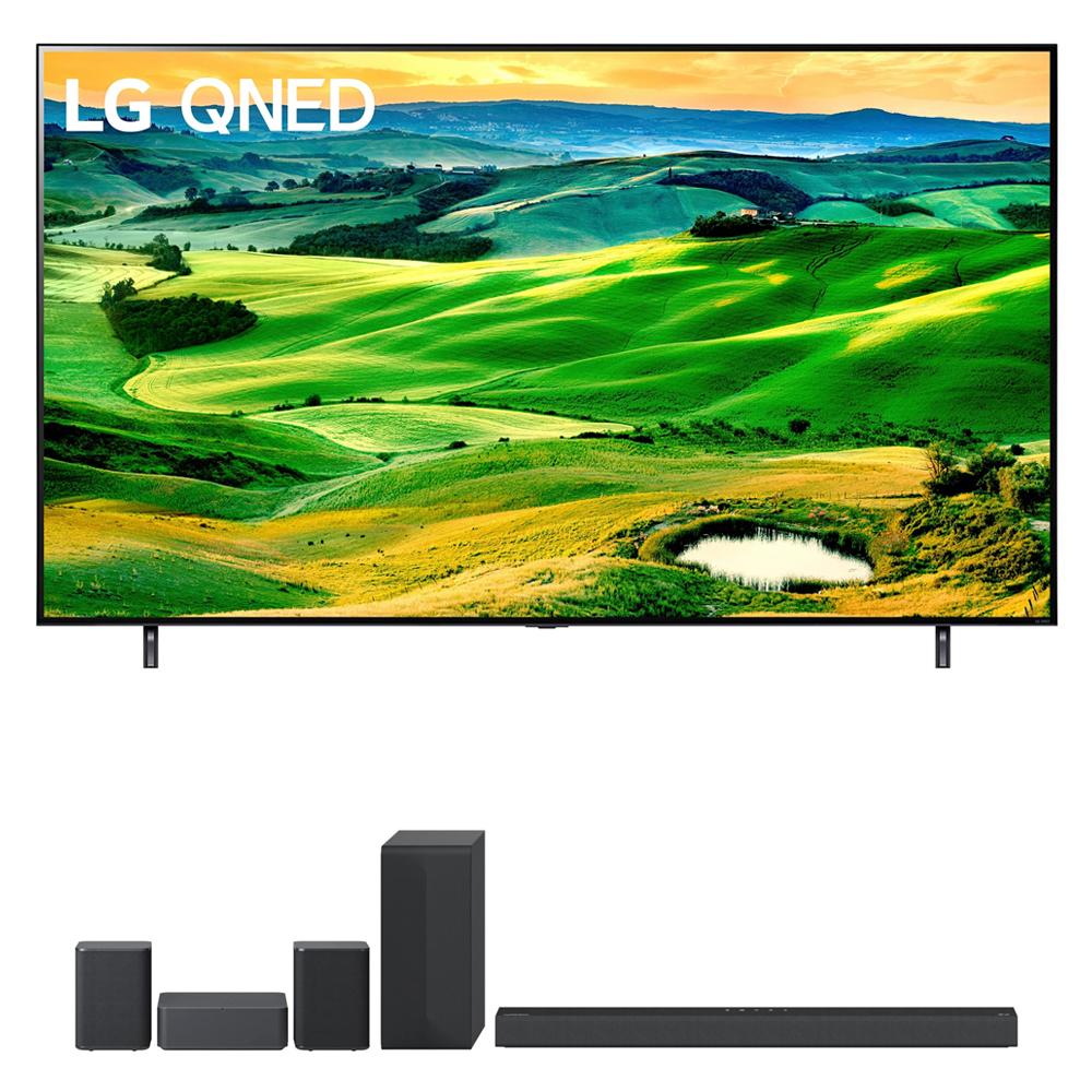 LG 86QNED80UQA 86" QNED Mini-LED Smart TV 2022 + LG S65Q Soundbar +Rear Speaker Kit