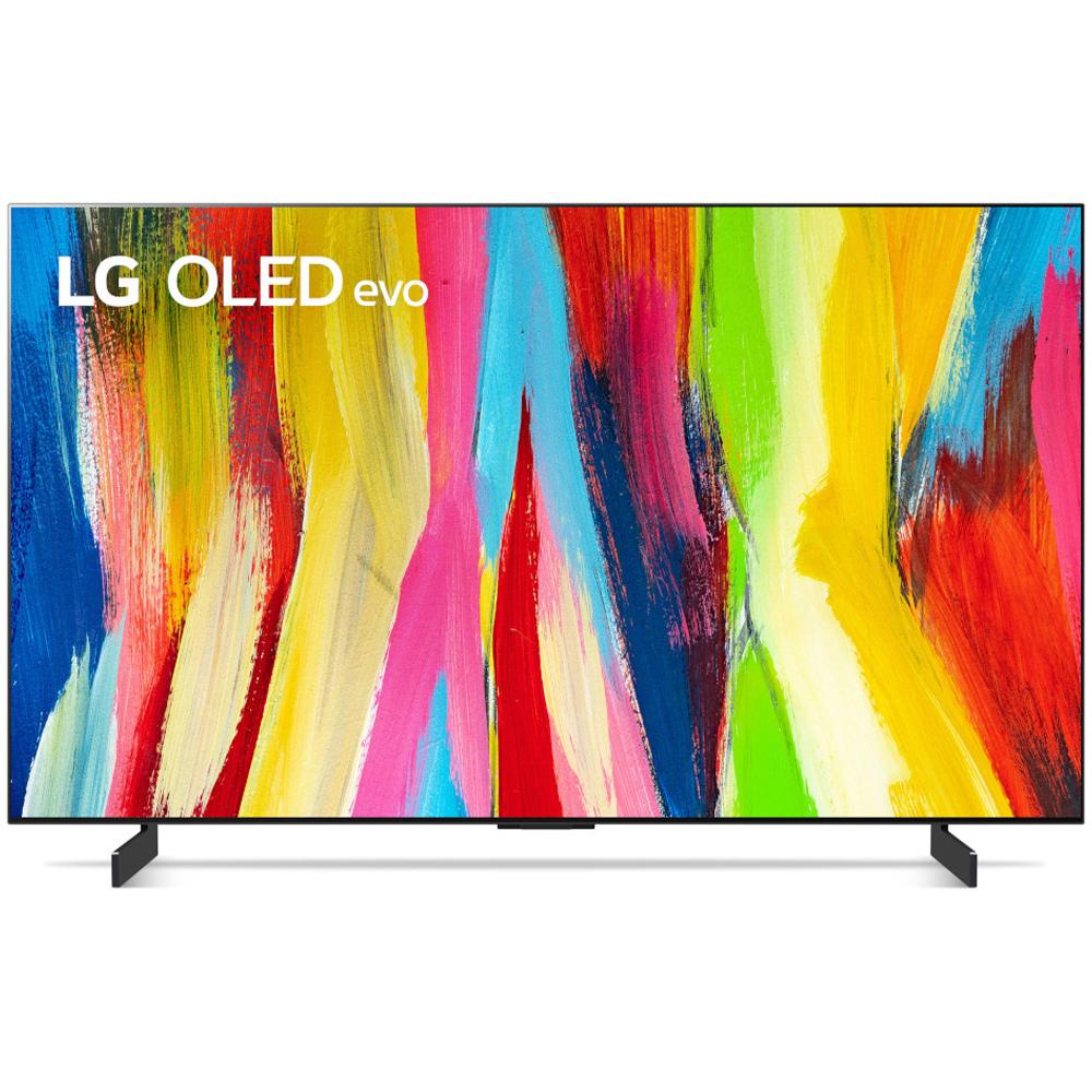 LG OLED42C2PUA 42" HDR 4K Smart OLED TV 2022 w/ LG S95QR High Res Audio Sound Bar