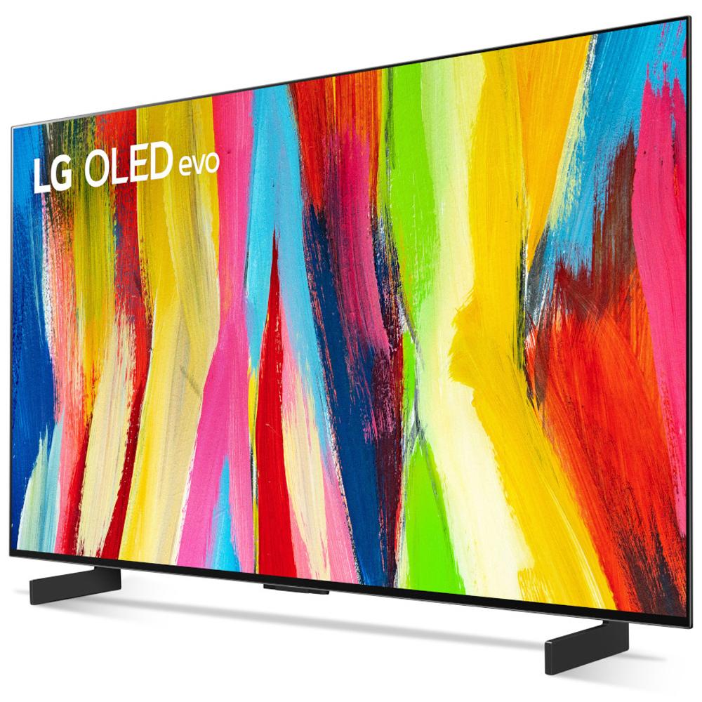 LG OLED42C2PUA 42" HDR 4K Smart OLED TV 2022 w/ LG S95QR High Res Audio Sound Bar