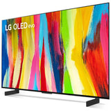 LG OLED42C2PUA 42" HDR 4K Smart OLED TV 2022 + LG S65Q Soundbar + Rear Speaker Kit